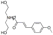 Molecular Structure of 56265-46-4 (p-methoxycinnamic acid, compound with 2,2'-iminodiethanol (1:1))